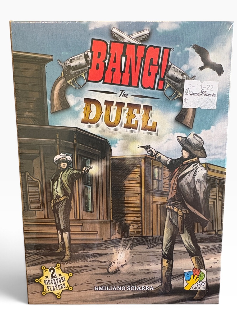 BANG! The Duel Board Game Western 2-Player Duel DV Giochi NEW SEALED